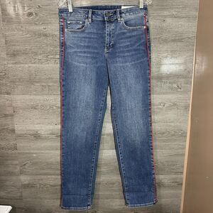 Vince Camuto Womens Blue Denim Skinny Jeans Sz 27 On Tag (actual 31” Waist)